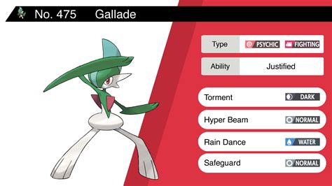 gallade moveset|Iba pa.